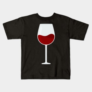 Glass Of Red Wine Kids T-Shirt